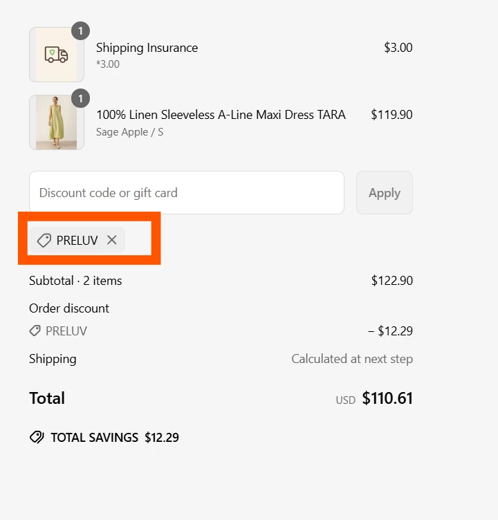 Use Discount Code PRELUV for 10% OFF Sitewide at Lintico
